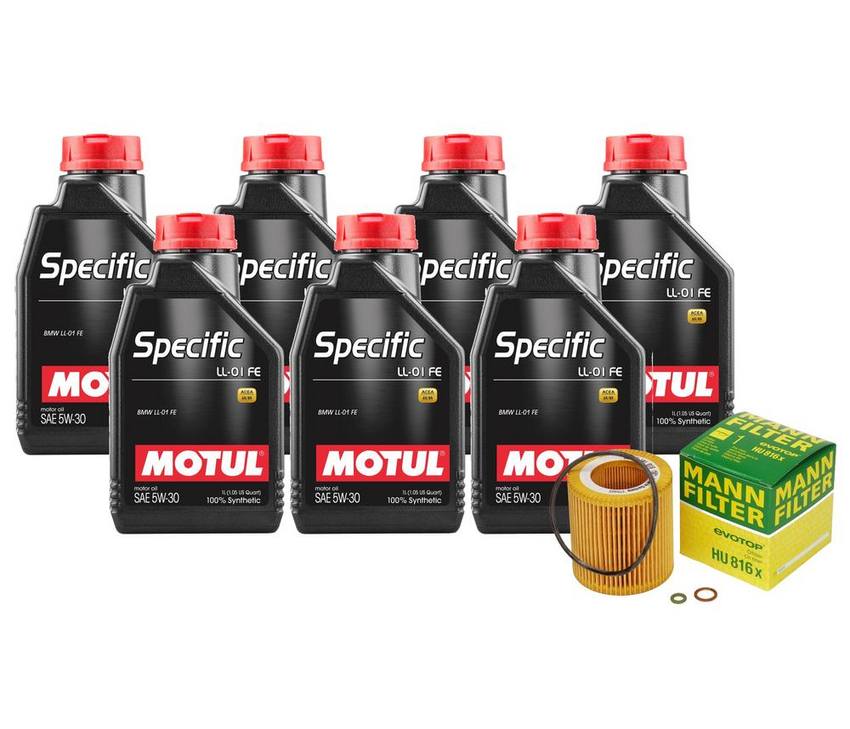 BMW Engine Oil Change Kit - Motul 11427953129 (5W-30) (SPECIFIC LL-01 FE)